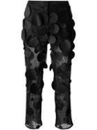 Paskal Dots Applications Sheer Trousers