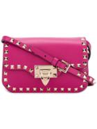 Valentino Garavani Valentino Garavani Rockstud Crossbody Bag, Women's, Pink/purple, Metal/calf Leather