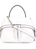 Tod S Micro Wave Crossbody Bag, Women's, White, Leather