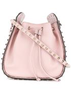 Valentino Valentino Garavani Rockstud Bucket Shoulder Bag - Pink &