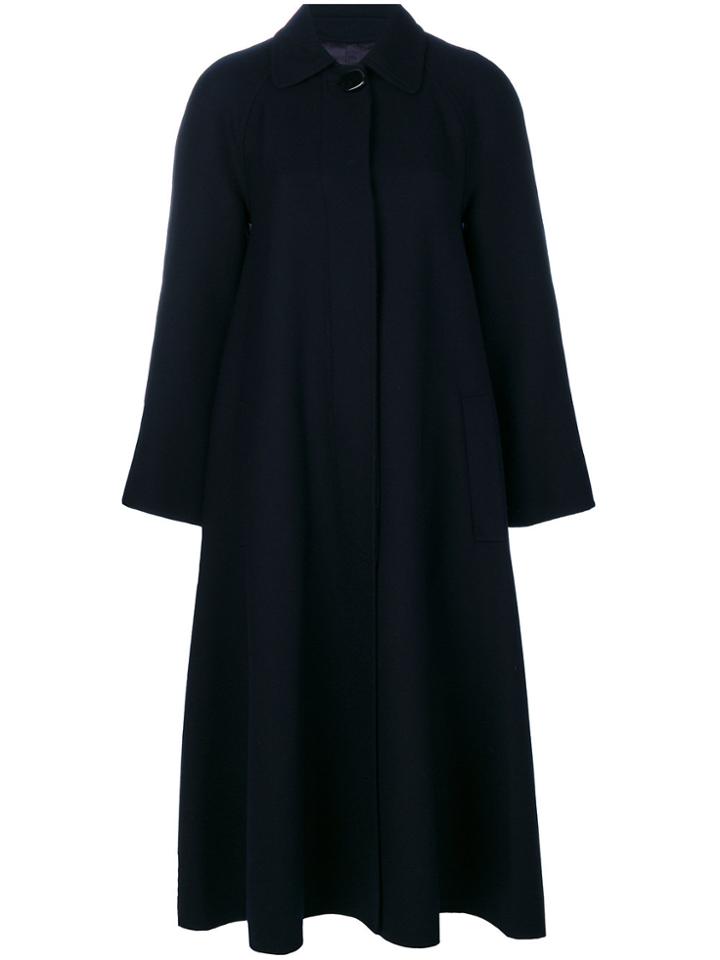 Joseph Flared A-line Coat - Blue