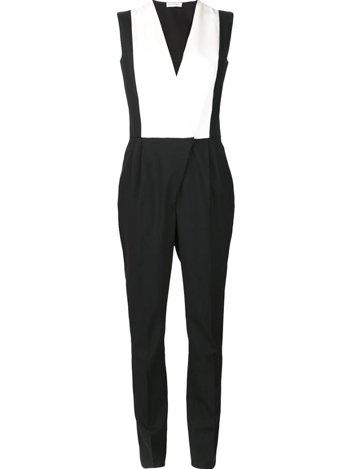 Vionnet Overall Style Jumpsuit, Women's, Size: 40, Black, Silk/spandex/elastane/virgin Wool