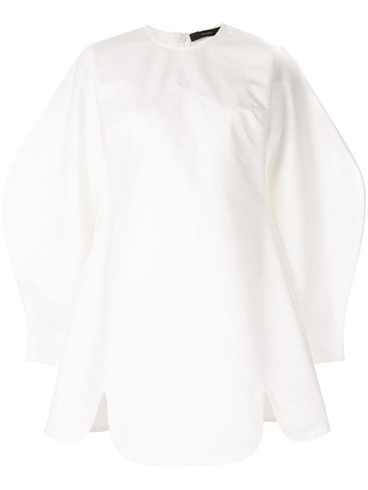 Ellery Balloon Sleeves Dress - White