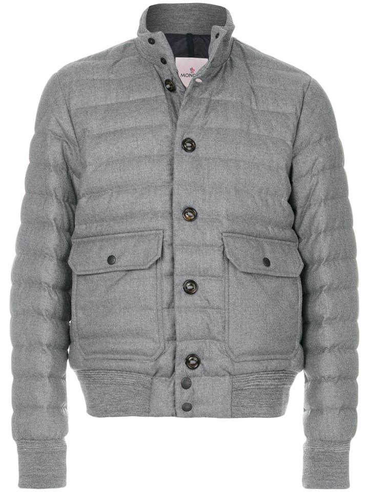 Moncler Padded Bomber Jacket - Grey