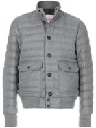 Moncler Padded Bomber Jacket - Grey