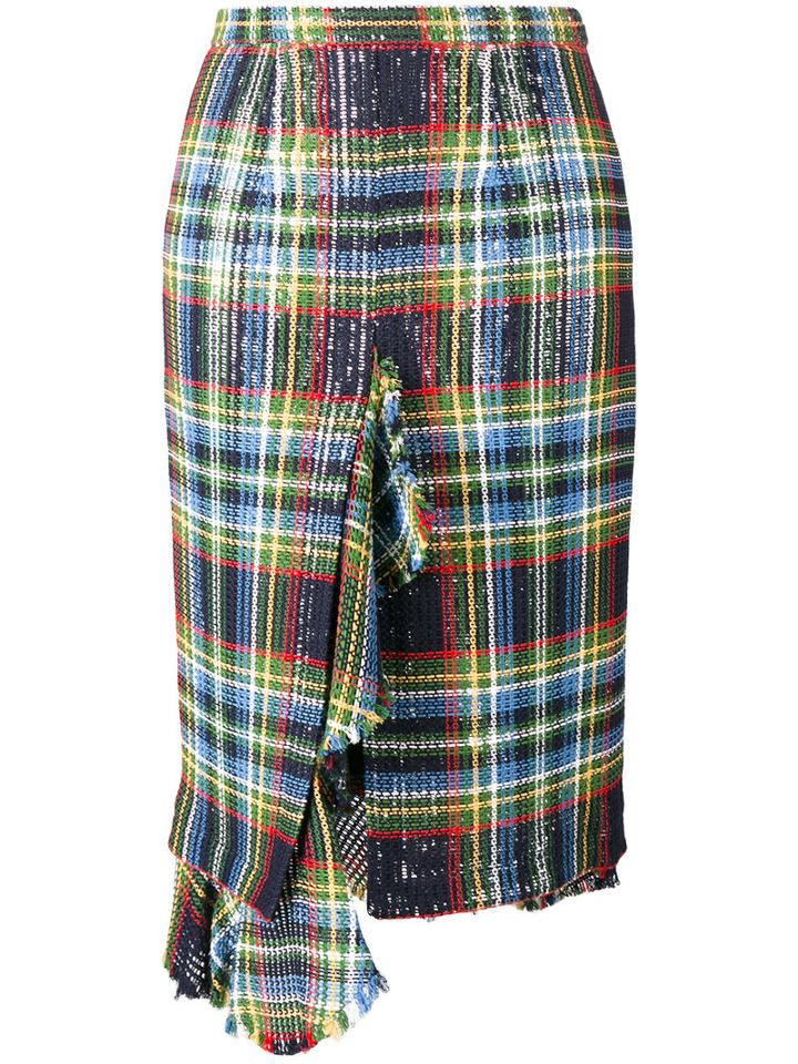 Marco De Vincenzo - Tartan Checked Skirt - Women - Cotton/polyester - 40, Cotton/polyester