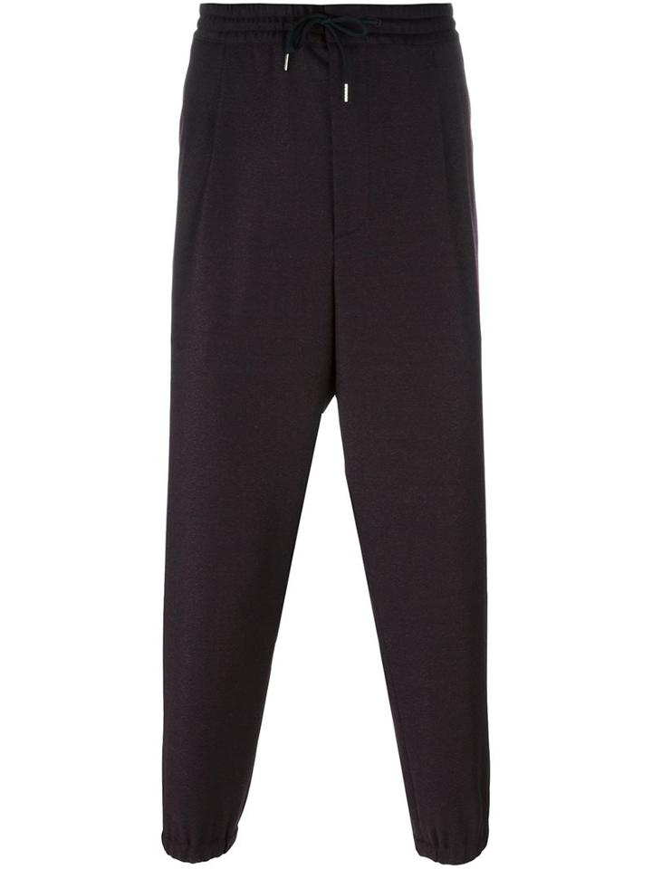 Mcq Alexander Mcqueen Tapered Track Pants, Men's, Size: 48, Red, Spandex/elastane/wool