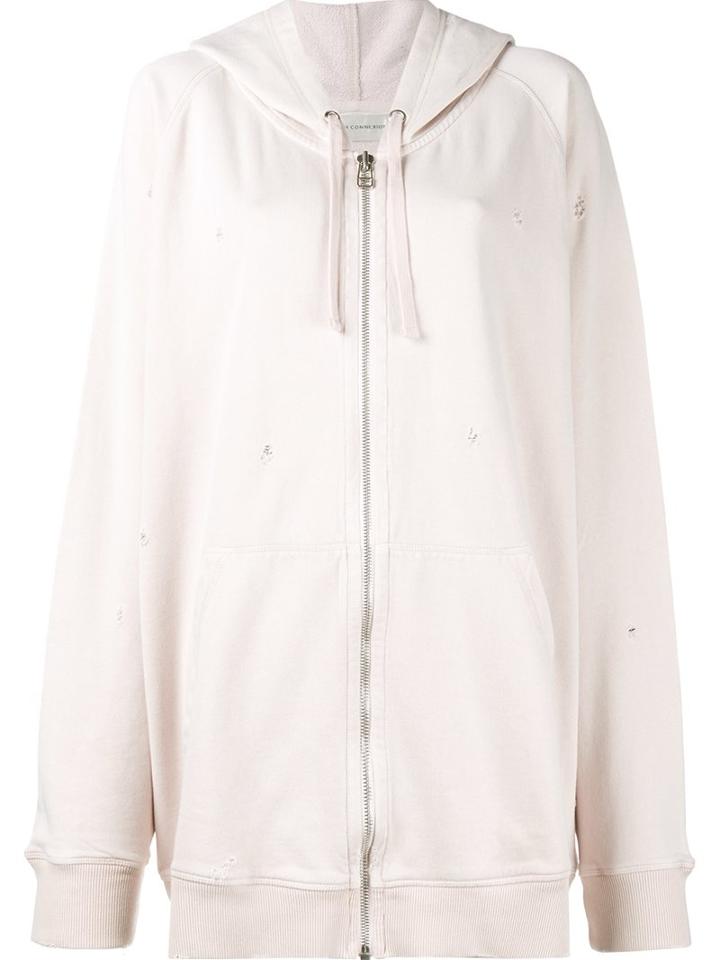 Faith Connexion Distressed Oversized Hoodie, Women's, Size: Xs, Pink/purple, Cotton