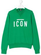 Dsquared2 Kids Teen Icon Sweatshirt - Green