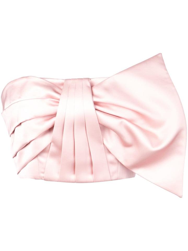 Amur Pleated Bow-tie Top - Pink