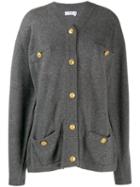 Céline Pre-owned 80-90's Cashmere Knitted Cardigan - Grey