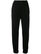Thom Krom Straight-leg Cuff Trousers - Black