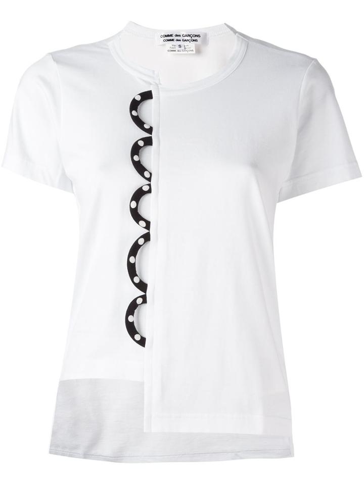 Comme Des Garçons Comme Des Garçons Asymmetric Cut Panel T-shirt