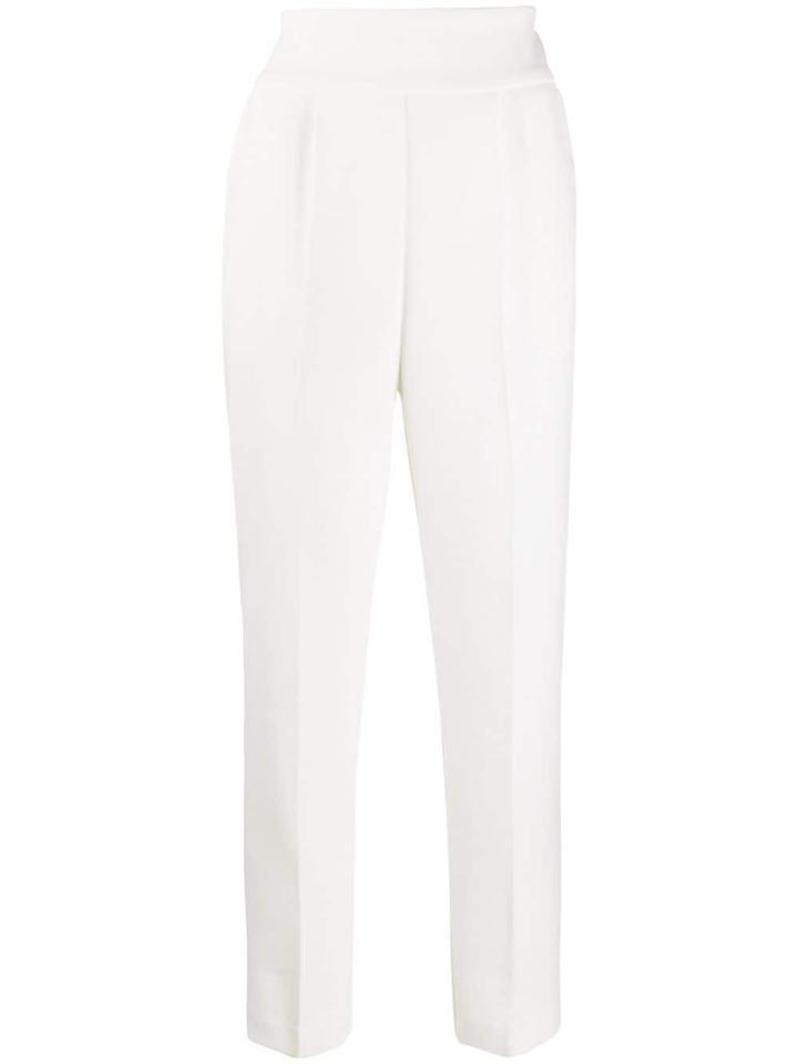 Pinko Natalia High Waisted Trousers - White