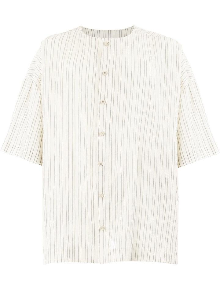 Toogood Short-sleeve Striped Shirt - White
