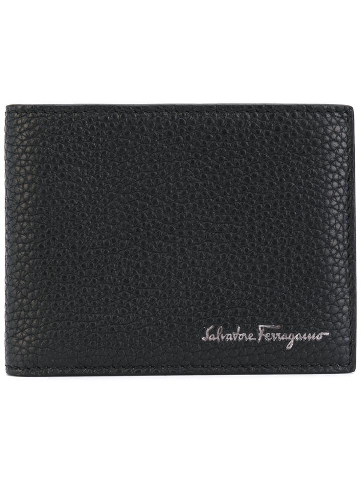 Salvatore Ferragamo 'firenze' Billfold Card Holder - Black