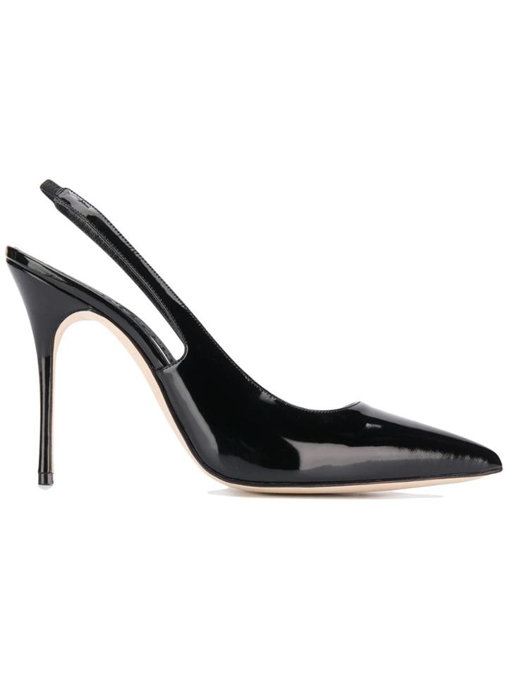 Manolo Blahnik Allura Slingback Pumps - Black