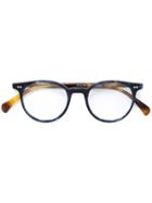 Oliver Peoples - 'delray' Glasses - Men - Acetate - One Size, Blue, Acetate