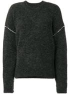 Mm6 Maison Margiela Layered Sleeve Knitted Jumper - Black