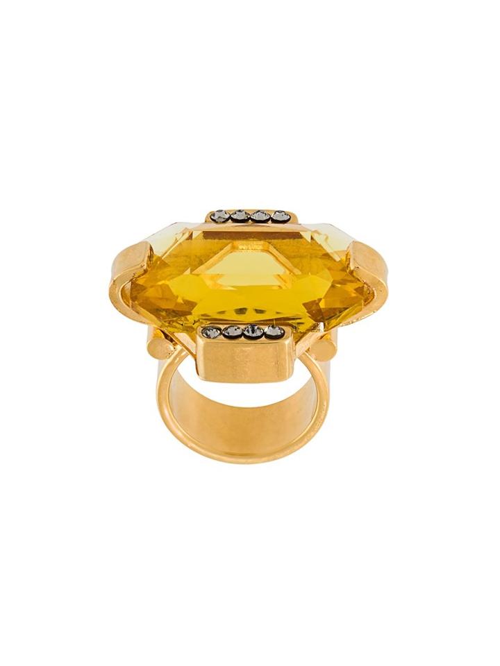 Marni Strass Ring, Women's, Size: Small, Yellow/orange