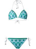 Missoni - Crochet Bikini Set - Women - Nylon/polyester/spandex/elastane/viscose - 42, Green, Nylon/polyester/spandex/elastane/viscose