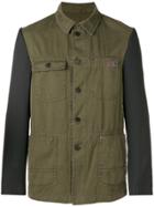 Lanvin Contrast Fitted Jacket - Green