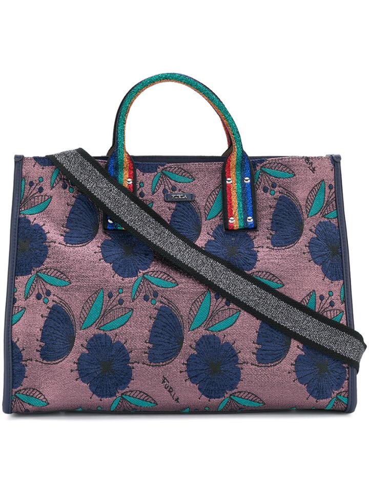 Furla Erica Tote Bag - Pink & Purple