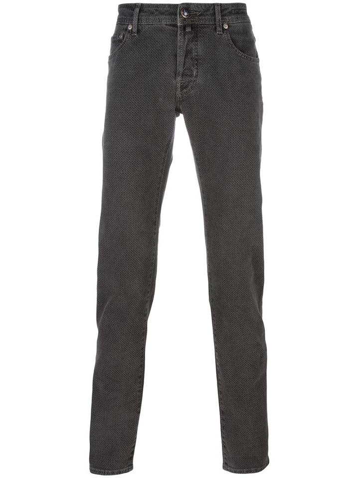 Jacob Cohen Classic Straight Jeans, Men's, Size: 34, Grey, Cotton/spandex/elastane