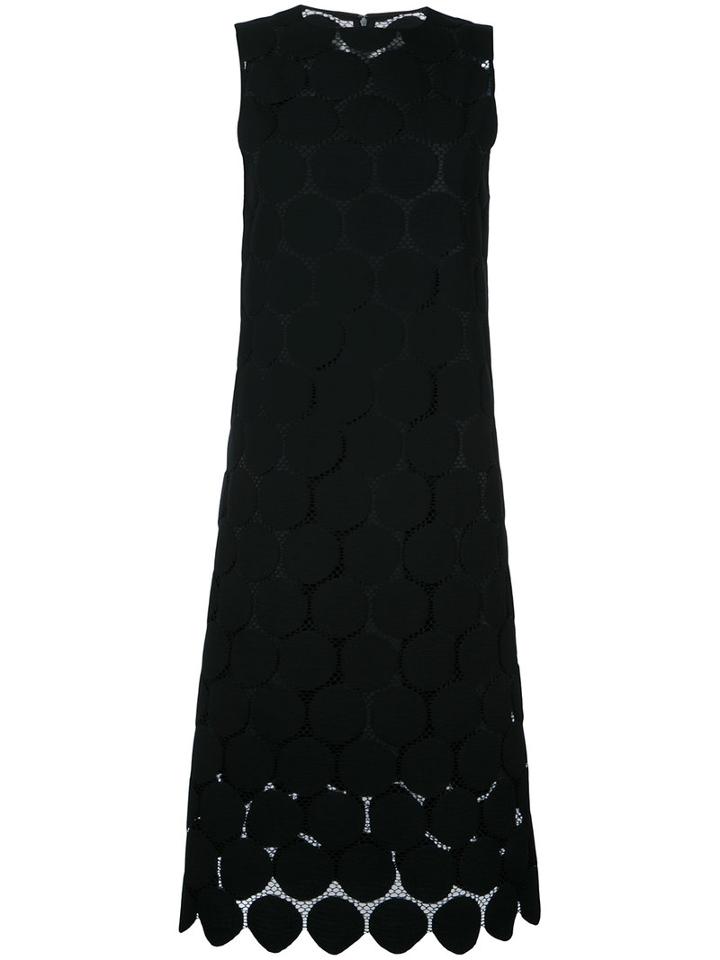 Le Ciel Bleu - Big Dot Lace Dress - Women - Cotton/nylon - 36, Black, Cotton/nylon