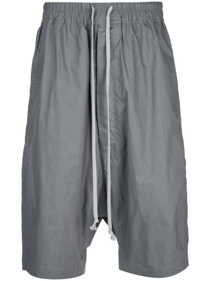 Rick Owens Drkshdw Dropped-crotch Shorts - Grey
