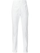 Julien David Woven Tapered Trousers, Men's, Size: Medium, White, Cotton/polyurethane