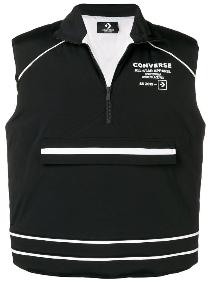 Converse Logo Pullover Gilet - Black