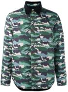 Maison Kitsuné Camouflage Print Jacket, Men's, Size: Large, Green, Polyester/acetate/viscose