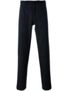 Emporio Armani Tapered Trousers, Men's, Size: 52, Grey, Polyamide/virgin Wool
