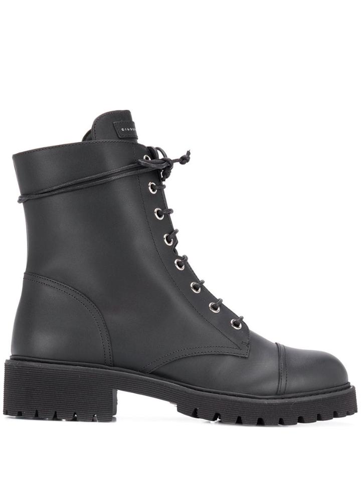 Giuseppe Zanotti Lace-up Boots - Black