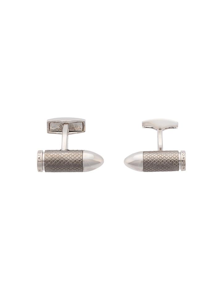 Tateossian Bullet Chamber Cufflink - Metallic