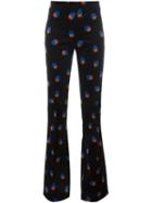 Victoria Victoria Beckham Strawberry Print Flared Trousers