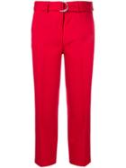Liu Jo Cropped Trousers - Red