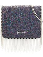 Just Cavalli Chain Tassel Glitter Crossbody - Pink & Purple