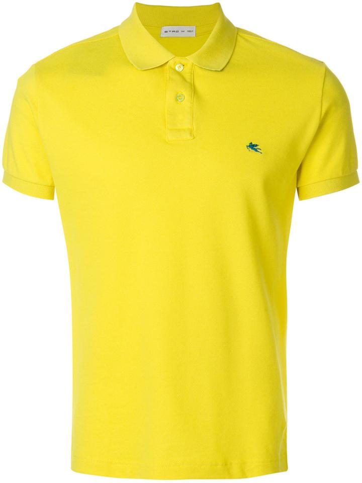 Etro Slim Cuba Polo Shirt - Yellow & Orange