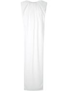 Zaid Affas Structured Shoulder Column Dress - Nude & Neutrals