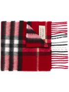 Burberry Kids House Check Scarf, Boy's, Red