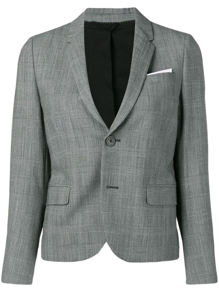 Neil Barrett Prince Of Wales Check Blazer - Grey