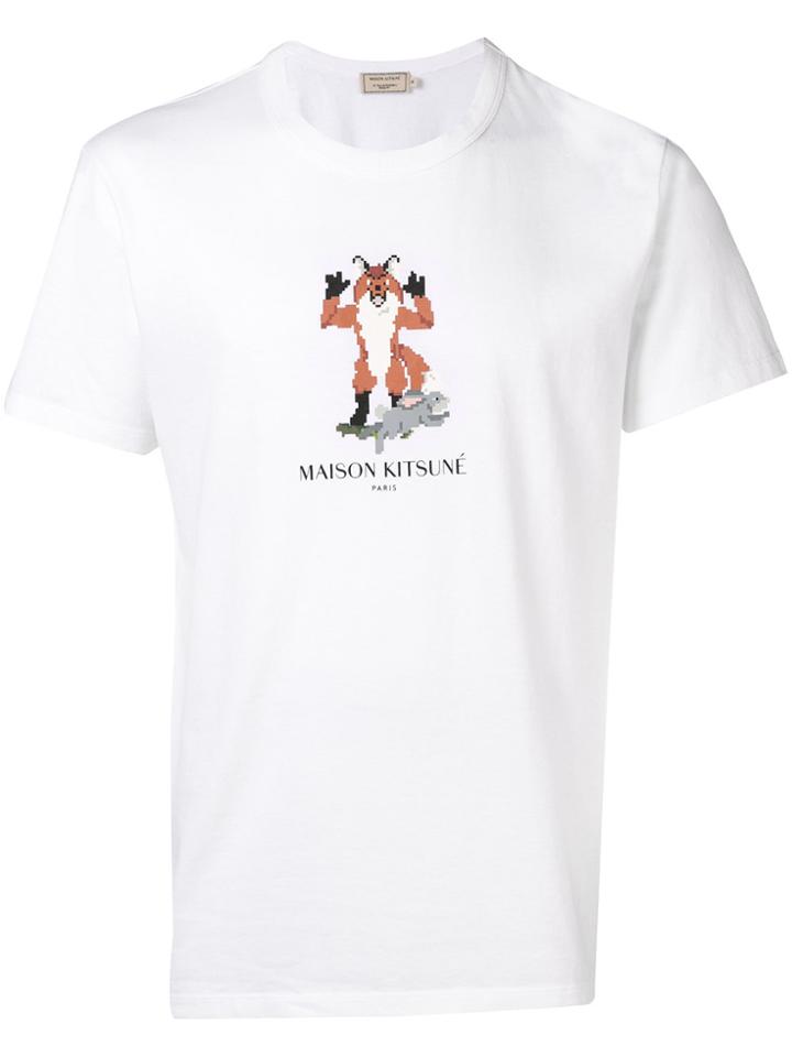 Maison Kitsuné Pixel Fox T-shirt - White