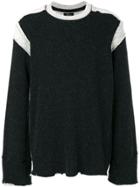 Lost & Found Ria Dunn Contrast Panel Sweatshirt - Black