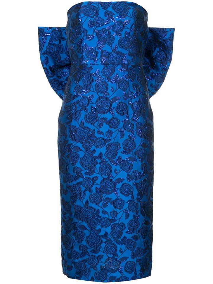 Bambah Bellflower Pencil Bow Dress - Blue