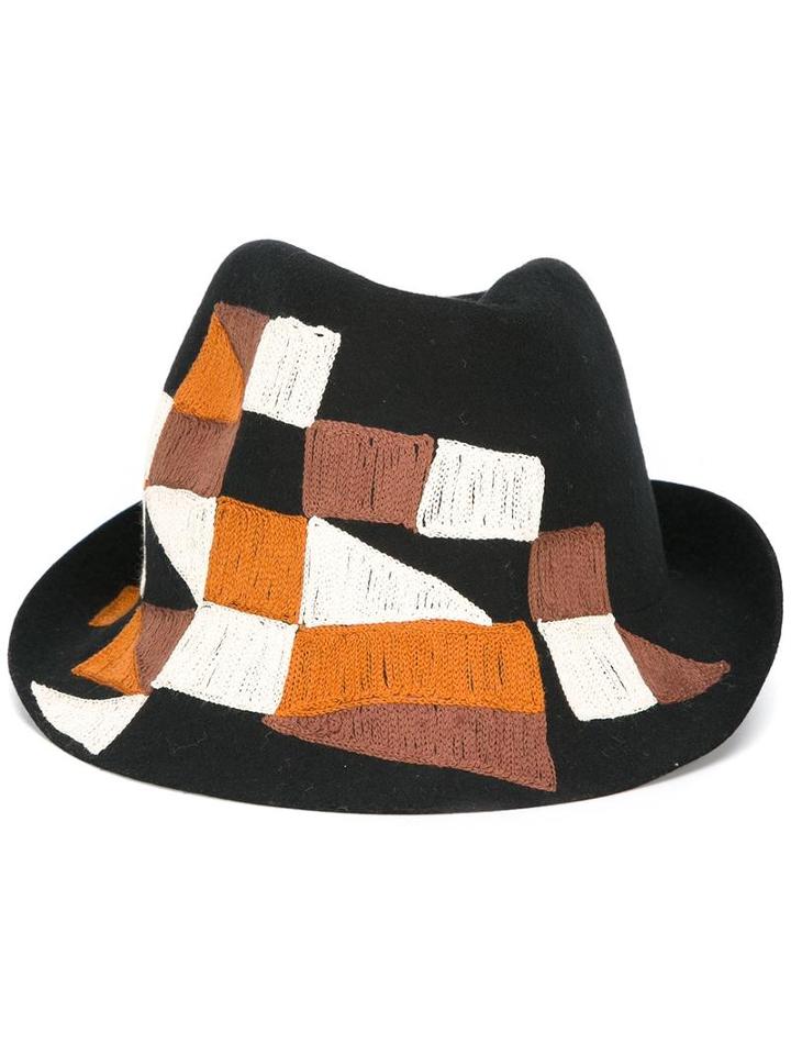 Le Chapeau Patches Hat, Women's, Size: 57, Black, Merino/wool/acrylic