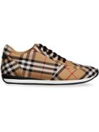 Burberry Vintage Check Cotton Sneakers - Yellow & Orange