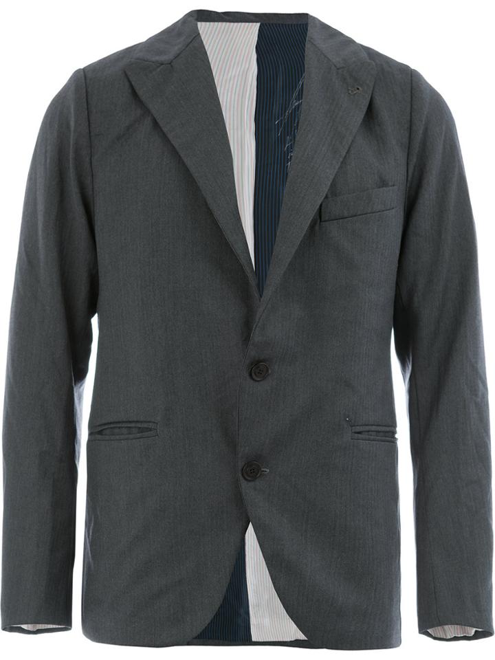 Geoffrey B. Small Classic Single-breasted Blazer - Grey