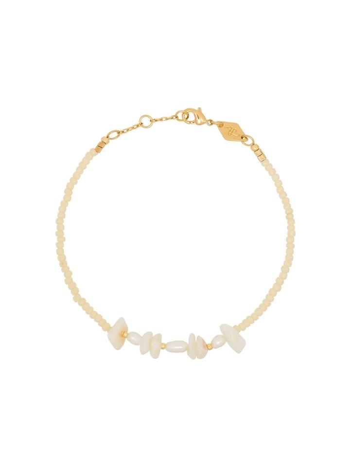 Anni Lu 18kt Yellow Gold Pearl Bracelet - Neutrals